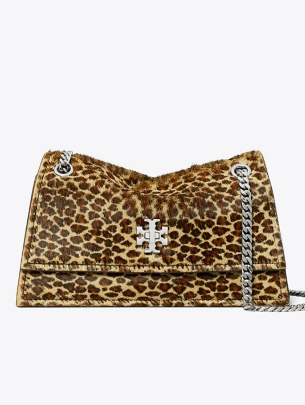 TORY BURCH NWT MINI KIRA TURNLOCK CALF HAIR SHOULDER BAG